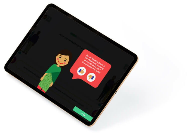 eLearning Screen SUSTIFY